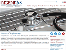 Tablet Screenshot of ingeniars.com